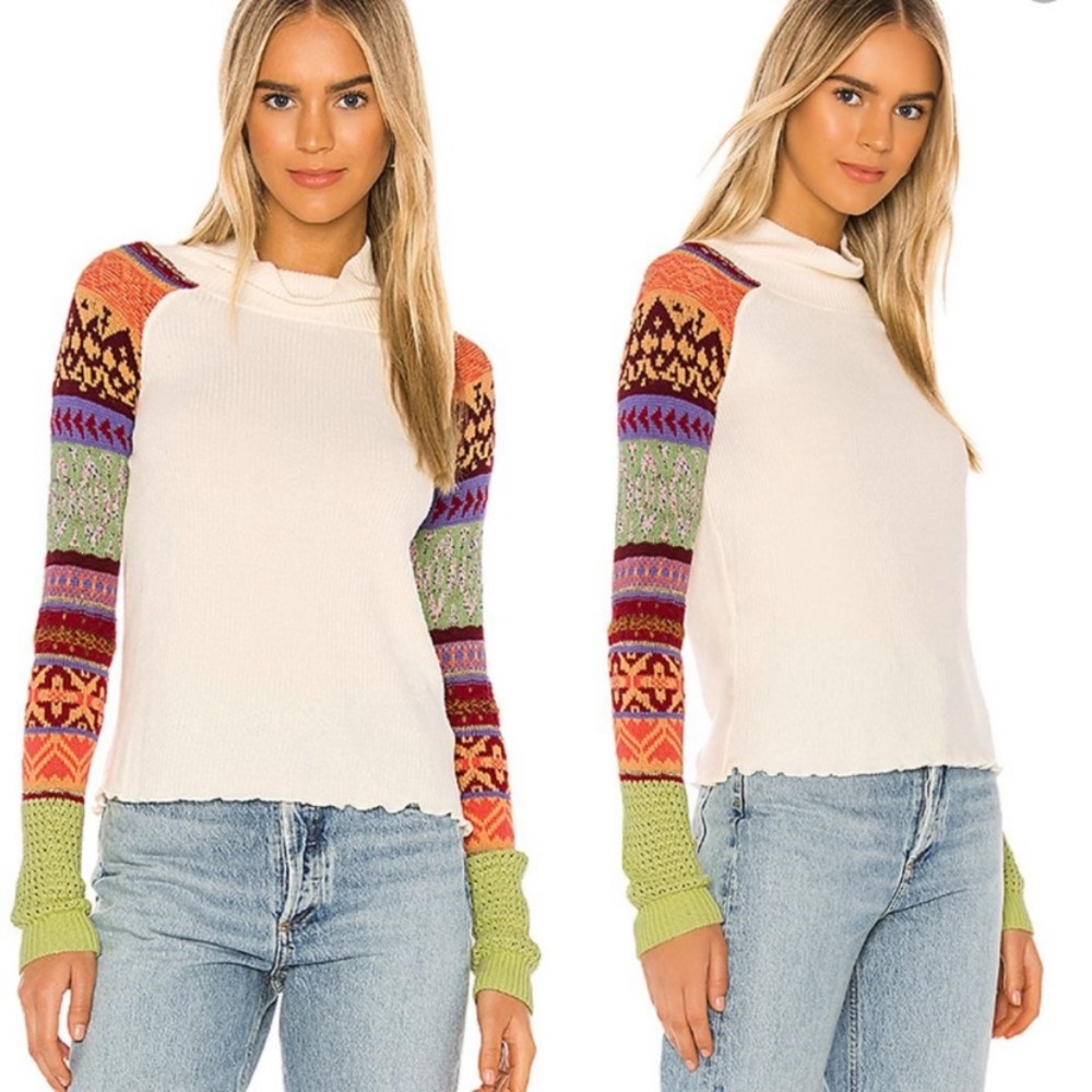 Free People Fair Isle Prism Sweater